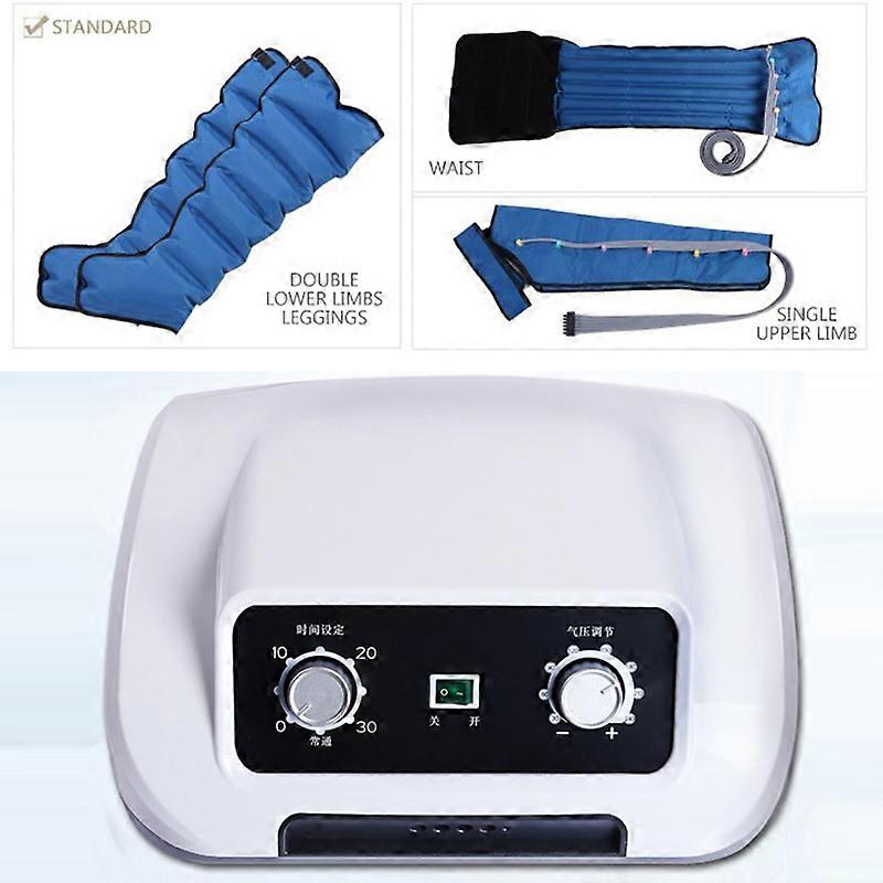 Air Compression Leg Masager 6 Modes 6 Chambers Pneumatic Boots Lymphatic Drainage Massage Recovery System