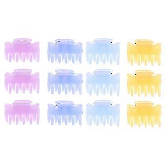 12pcs dekorative kleine Haarklaue kreative Haar Griff Bang Clip Mode Kiefer Clip Haar Accessoire