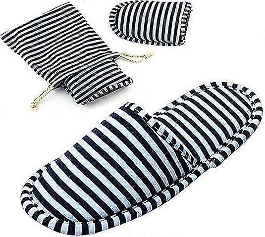 Non-disposable Travel Slippers Portable Cotton Spa Hotel Guest Indoor Slippers