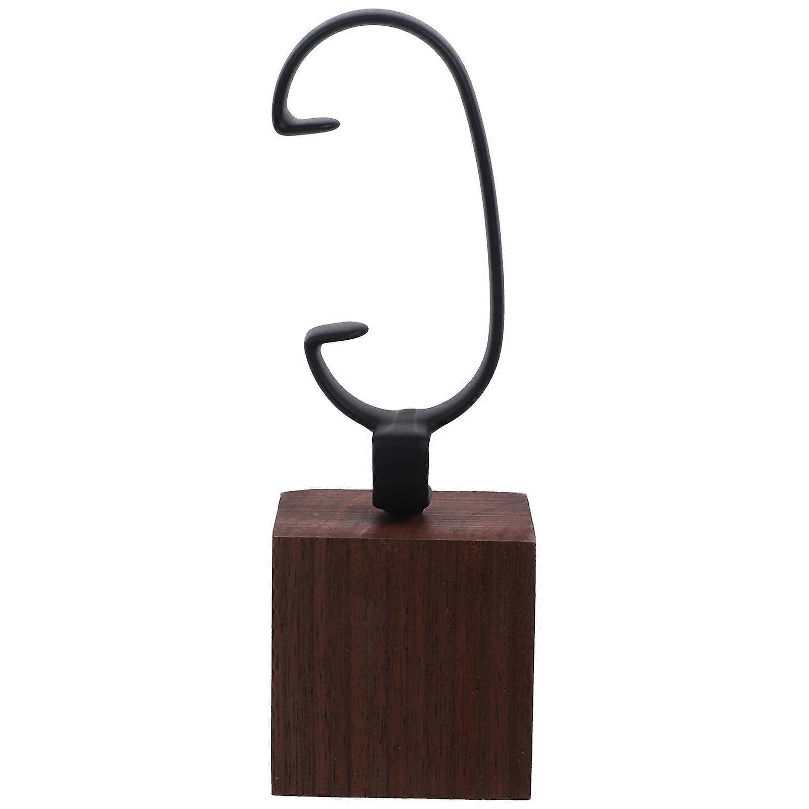 Wood Base Watch Display Stand Bracket Stand Rack C Ring Watch Display Prop