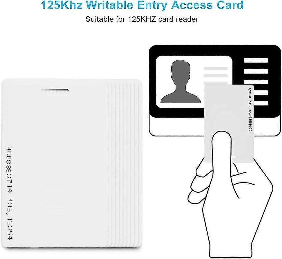 Proximity Access Card, High Sensitivity, 5-10cm Reading Distance, Writable, Durable for Office