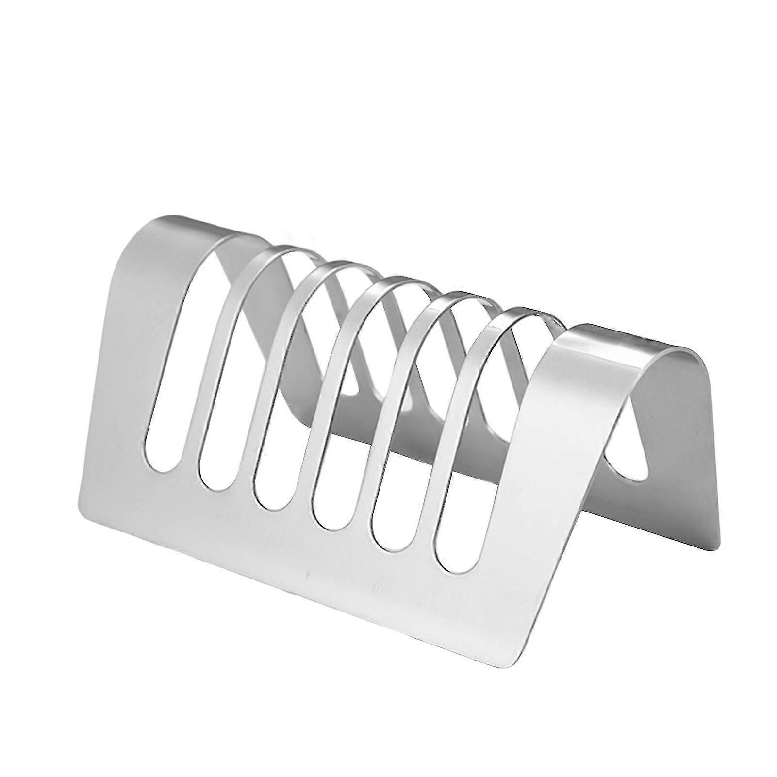 toast holder mat klasse rustsikker rustfritt stål toast rack flere skiver hull brød stativ gadget kjøkkenutstyr