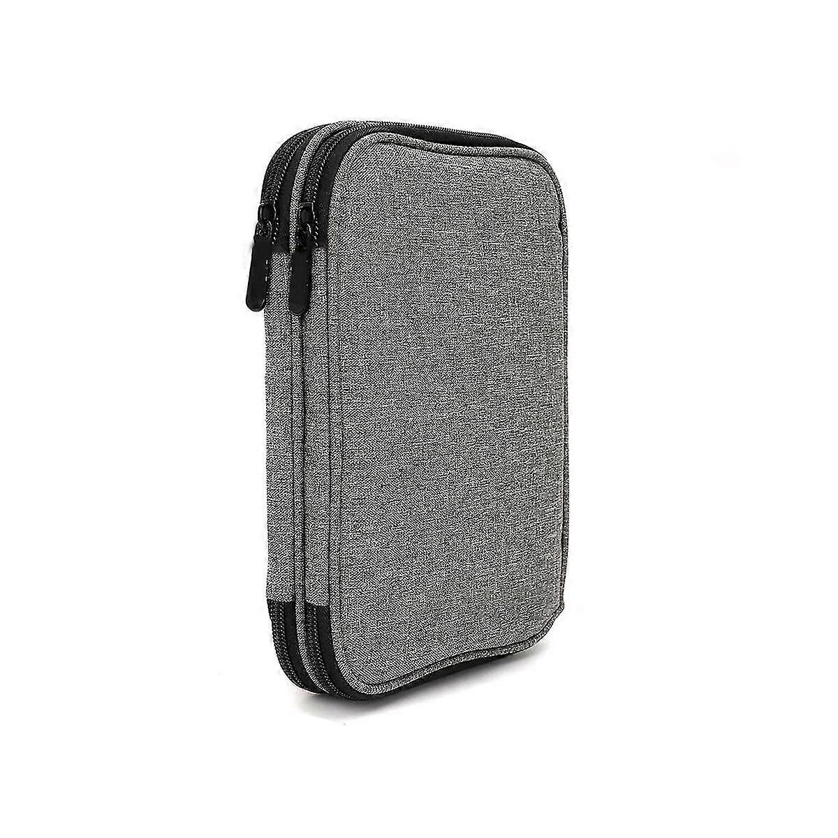 Knitting Needls Case Without Hooks And Accessories,zipper Storage Organizer Bag With Web Pockets Fo