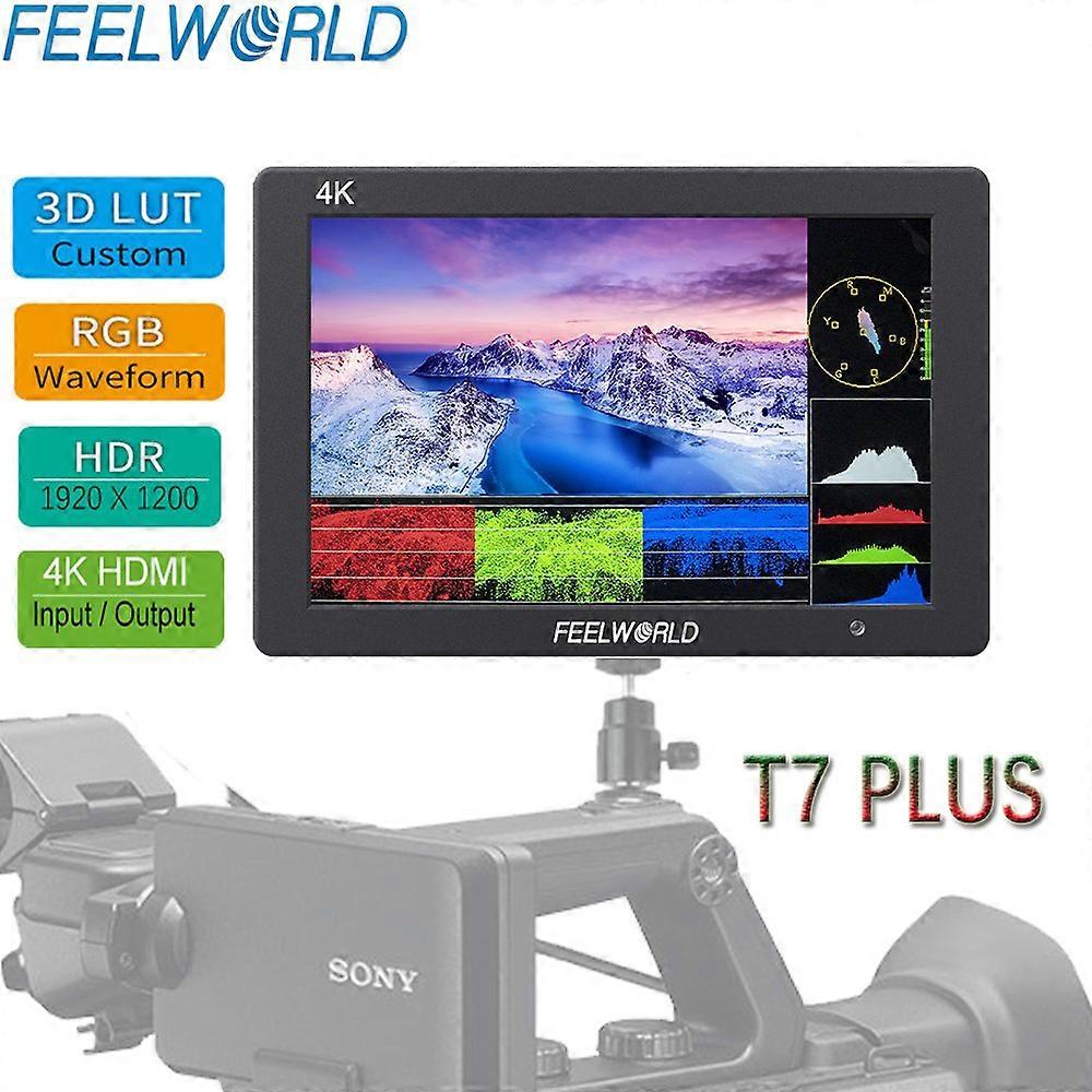 FEELWORLD T7 PLUS 7Inch 3D LUT IPS 1920x1200 On-camera Field Monitor Aluminum Housing  4K HDMI Input/ Output  For Video Shooting
