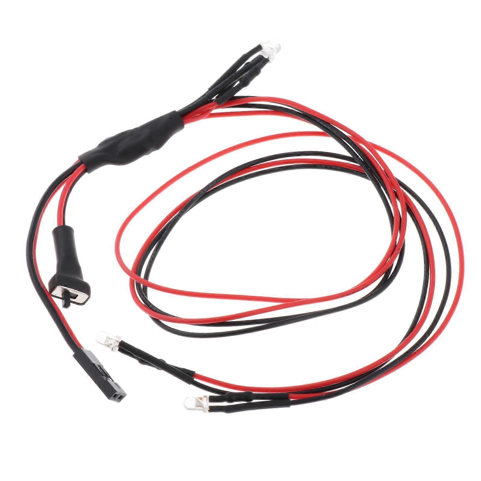 1/24 LED Front Light Bumper Lamp for Axial SCX24-AXI00001 Accessory RC Car Trunk