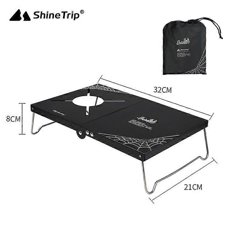 Isolated campsite shinetrip-table, portable picnic table, SOTO 310 foldable storage station, spider to spider