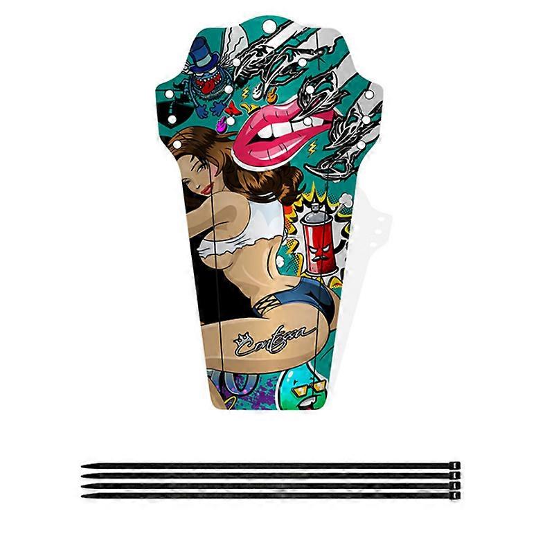 1PC Bicycle Mudguard Fenders Parts Cycling Mud Flaps Carbon Fiber Color Front/rear Tire Universal Mudguard Mountain Bikes Wings
