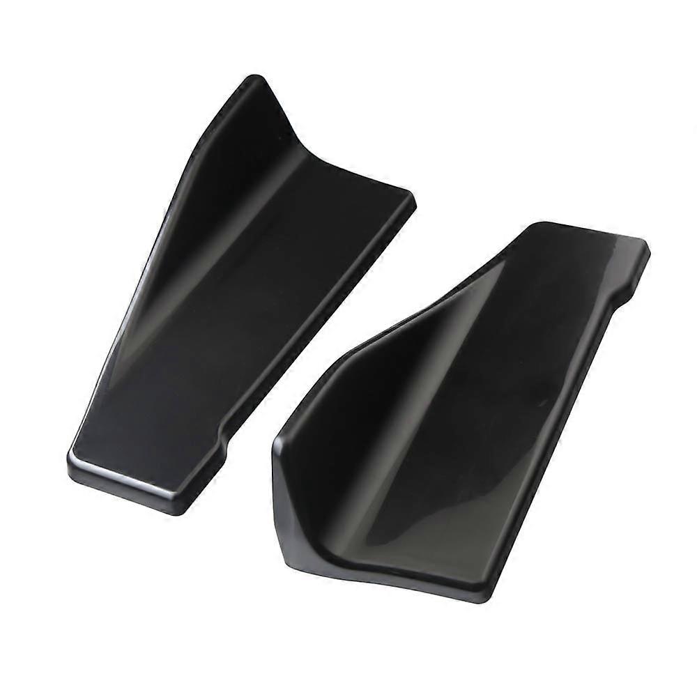2PCS Carbon Fiber Car Rear Bumper Lip Diffuser Splitter Canard Spoiler Universal