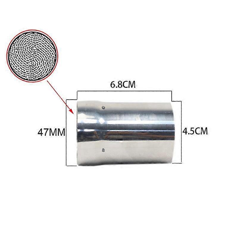 Universal Motorcycle 47mm 51mm 60mm Inlet Exhaust Muffler Adjustable DB Killer Silencer Noise Sound Eliminator Front Catalyst