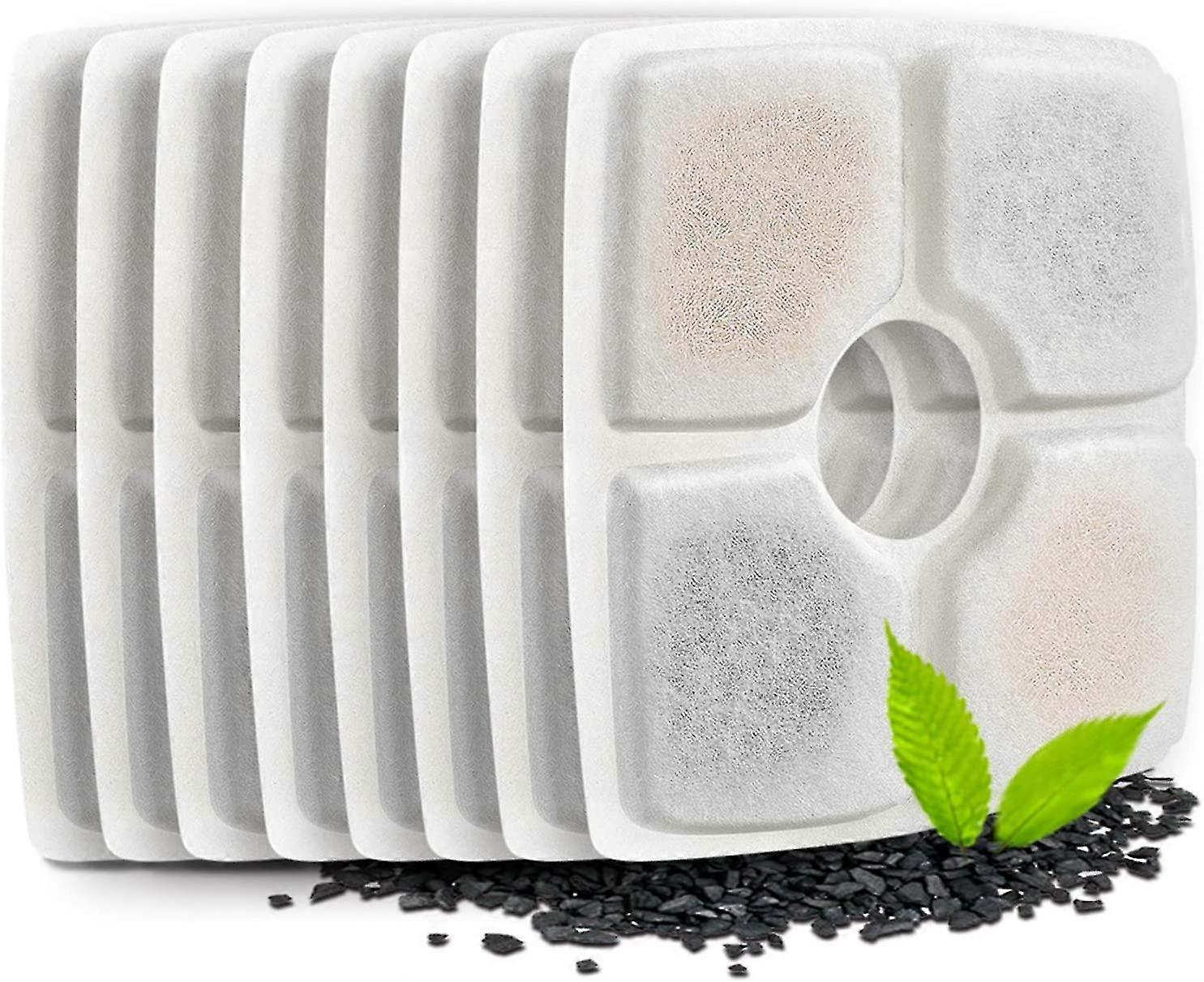 8 Pack Replacement Filter Is Suitable For 84 Oz/2.5 L Pet Fountain