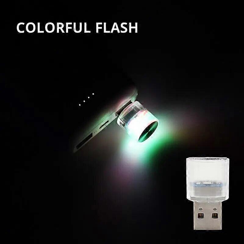 Car Mini USB LED Ambient Light Decorative Atmosphere Lamps for Interior Environment Auto PC Computer Portable Light Plug PlayMotor Vehicle Lighting