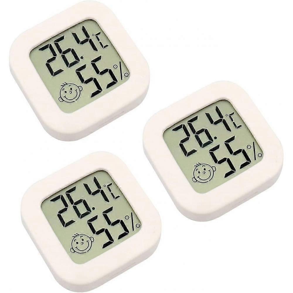 3 Pieces Mini Digital Indoor Thermometer Hygrometer Humidity Temperature Lcd Display Bluetooth Senso RDM
