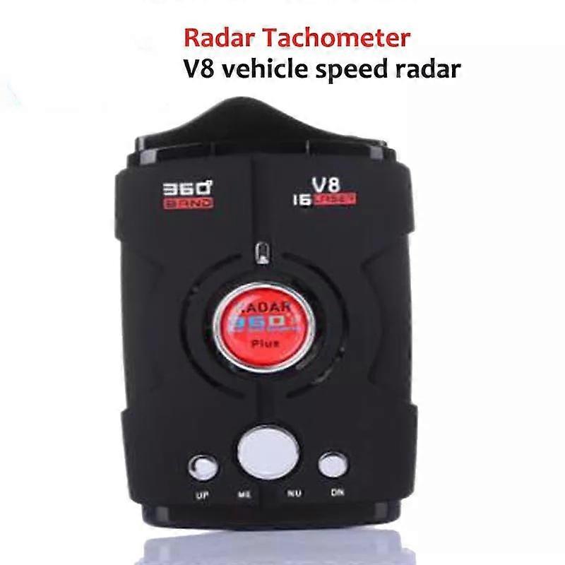 Black Dependable Fahsion New V8 Laser Speed Of 360 Degree Voice Warning Car Electronic Dog Radar Detector English Russian