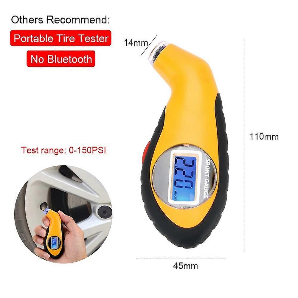 Bluetooth 5.0 2/3/4 TPMS Sensors Motorcycle Car Tire Pressure Monitoring System 0-100PSI Tyre Tester Automobile Accessrories