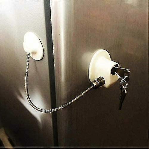 Cabinet Lock Fridge Lock With Keys - Rust Proof - Heavy Duty 3m Adhesive