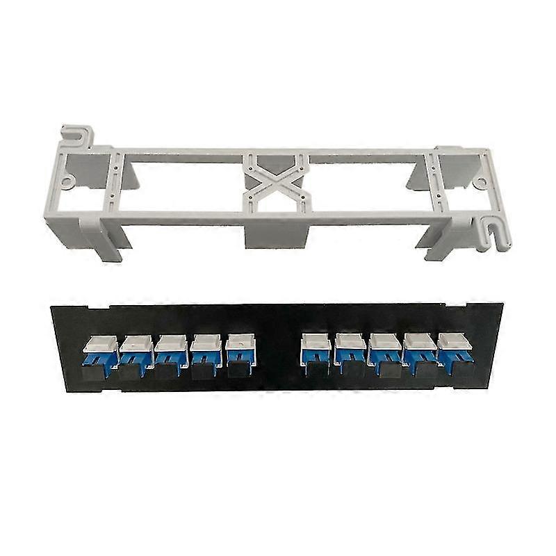 10 Port SC Wallmount Rack Mount Patch Panel 10G Support 1U Network Patch Panel