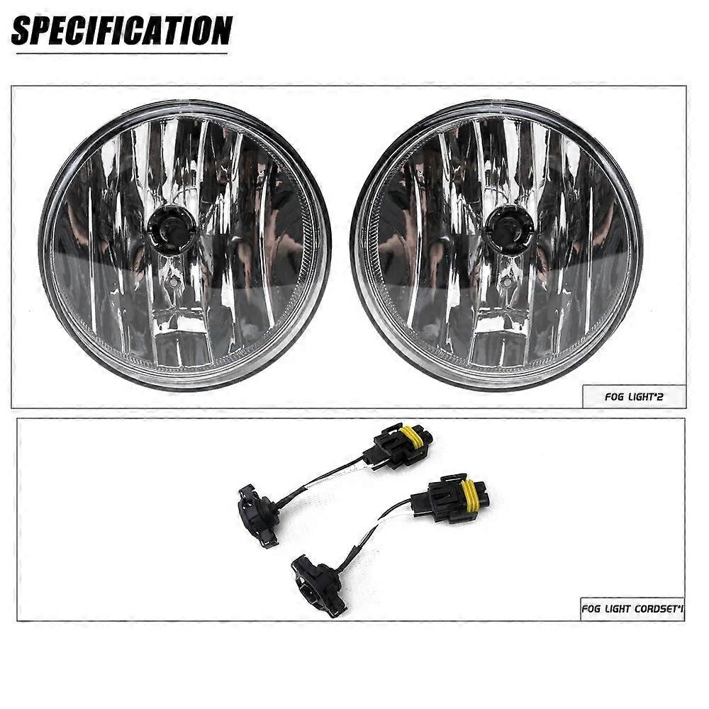 Front Bumper Fog Lamp Upgrade FOR GMC Sierra 1500 2008 200 2010 2011 2012 2013 Version Additional Foglight Set
