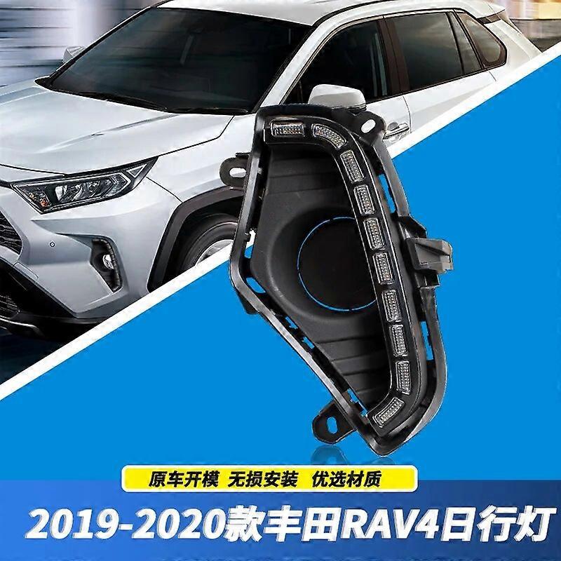 LED Daytime Running Light DRL For Toyota RAV 4 RAV4 2019 2020 2021 2022 Turn Signal Indicator Light Bumper Lamp Fog Lamp