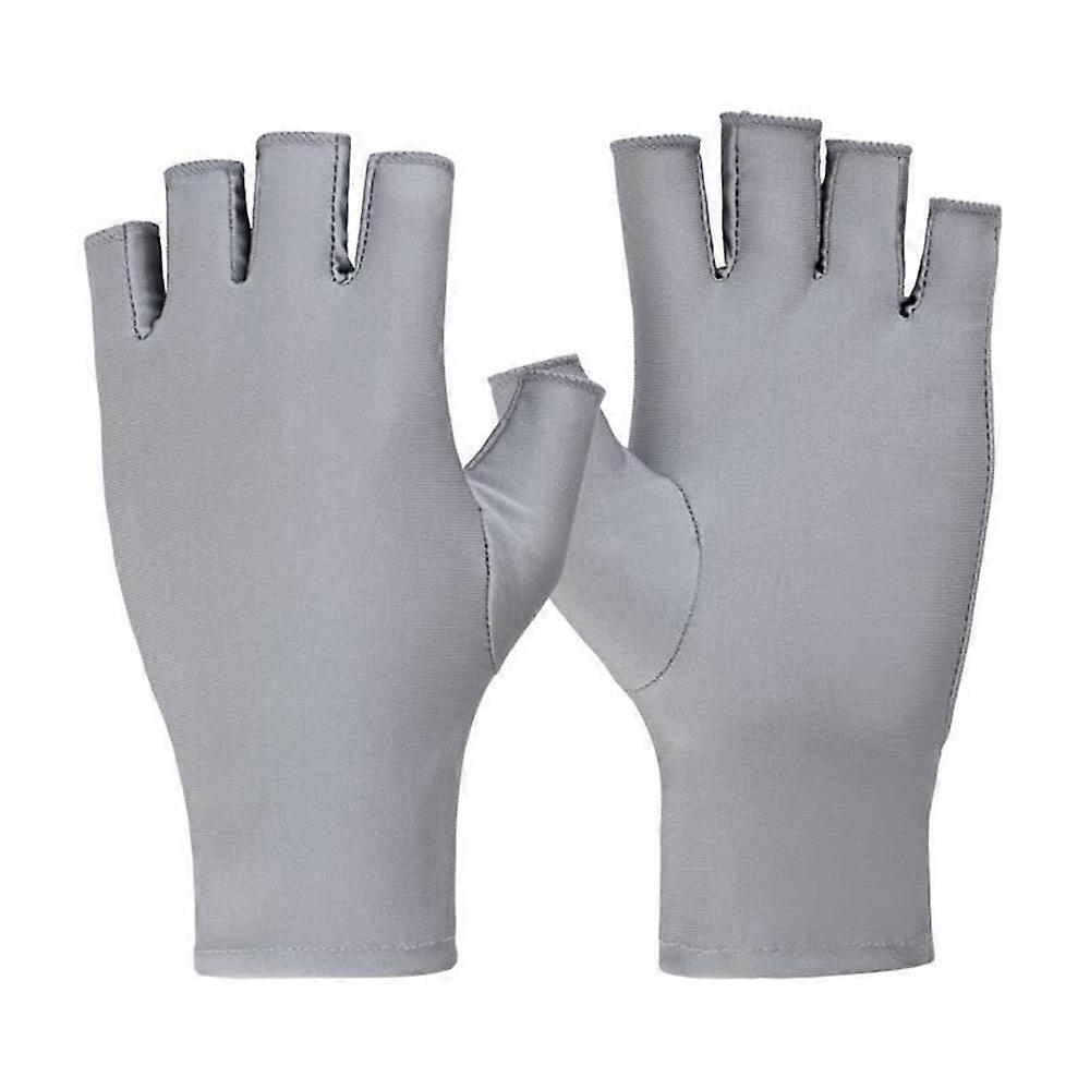 Uv Glove For Gel Nail Lamp Uv Protection Half Finger Glove For Manicures