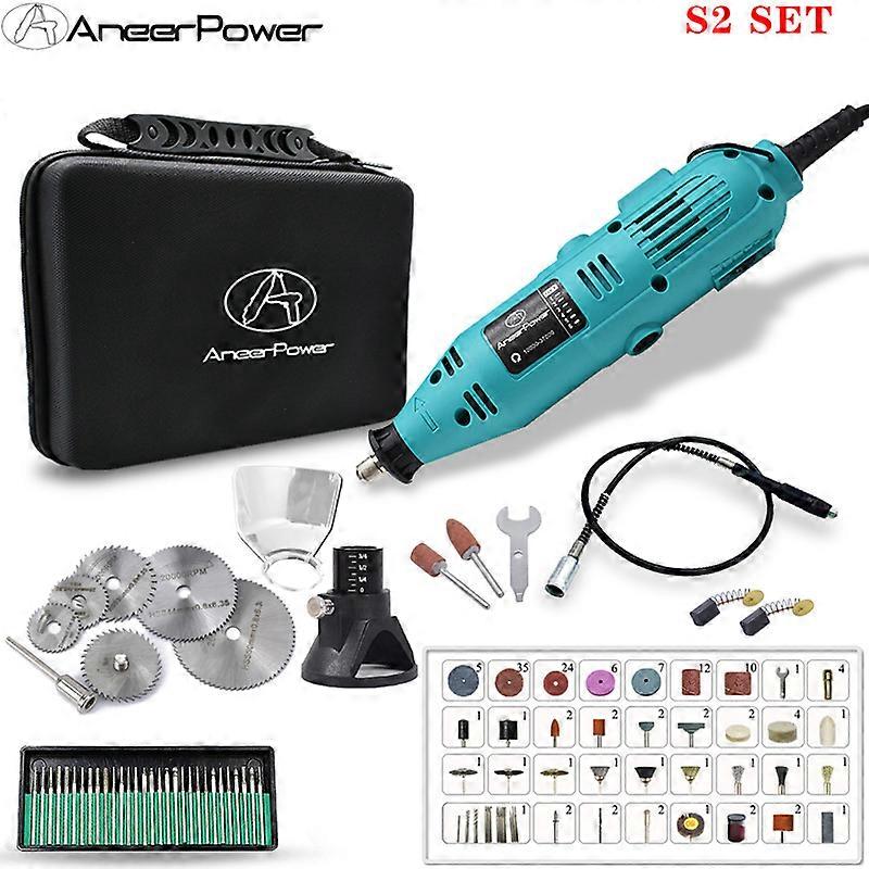 180W Mini Electric Drill 6Variable Speed Dremel Engraver Rotary Tool Polishing Machine Power Tool Engraving Pen With Accessories