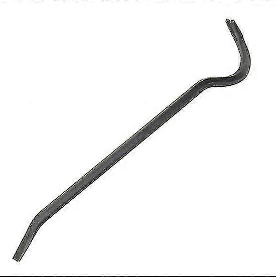Gooseneck Wrecking Bar, Forged Steel Pry Bar For Easier Demolition, Puller End/chisel End, Rust (46cm)