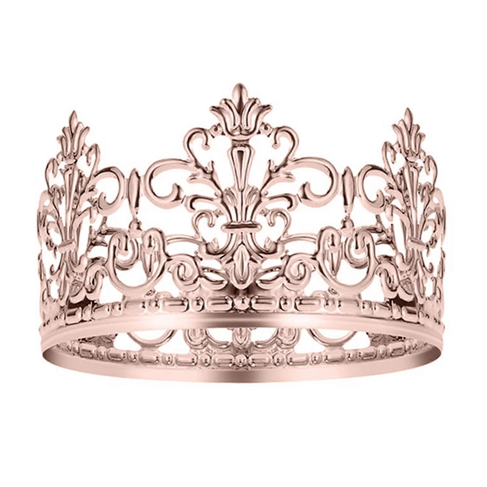 Cake Topper Realistic Looking Rust-proof Metal Crown Cake Topper Royal Themed Baby Shower Decoration for Home