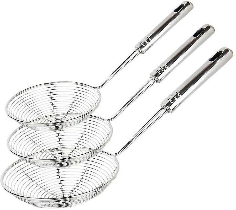 Spider Strainer Skimmer, 3stk sil øse rustfrit ståltråd