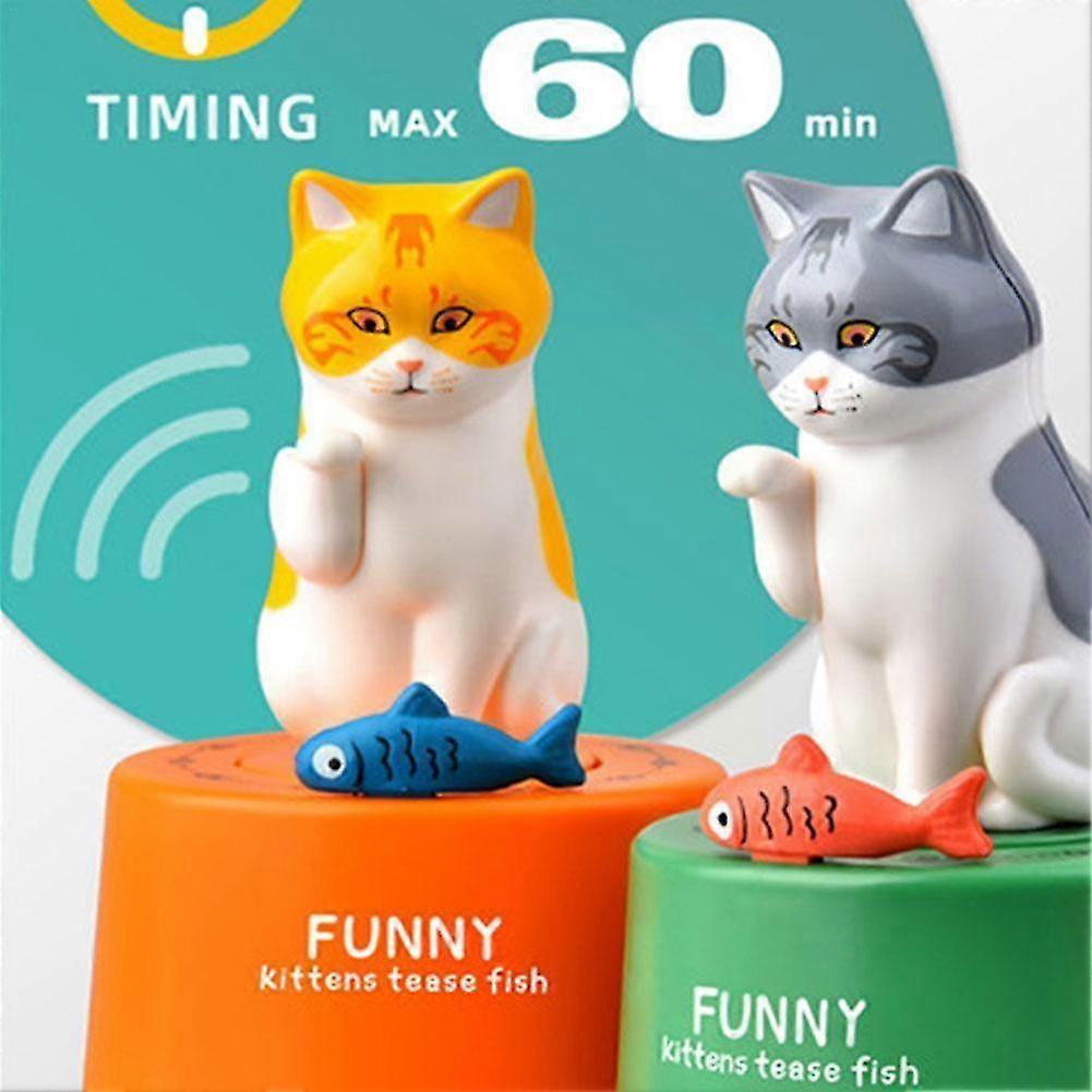 Timer Creative Cute Cat Mechanical Timer Kitchen Cooking Child Study Home Timer Management Countdown Timers For Teaching V7h8 XH