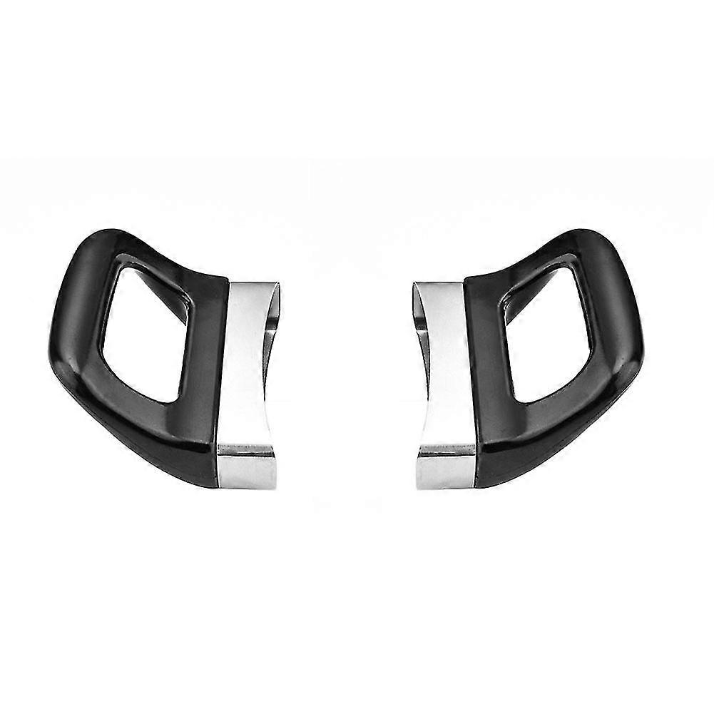 2pcs Anti Scalding Pot Handle Easy Install Dismountable Double Hole Short Bakelite Grip Pan Handle Black Ergonomic Kitchen Tool