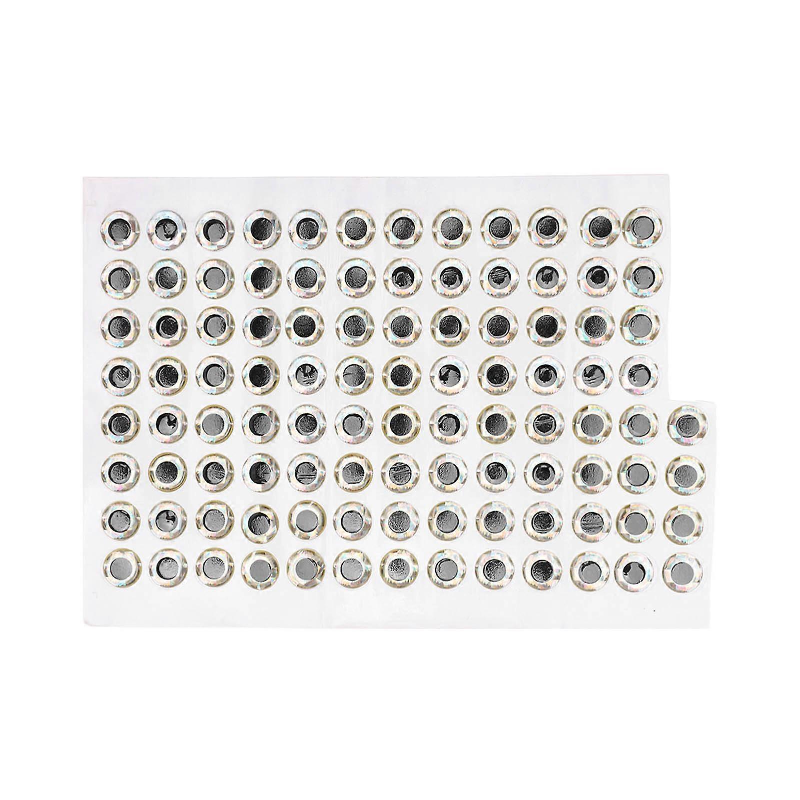 100 قطعة 10 مللي متر عيون الصيد الاصطناعية عيون السمك ملصق ملحقات الصيد معالجة الصيد إغراء العيون الفضية