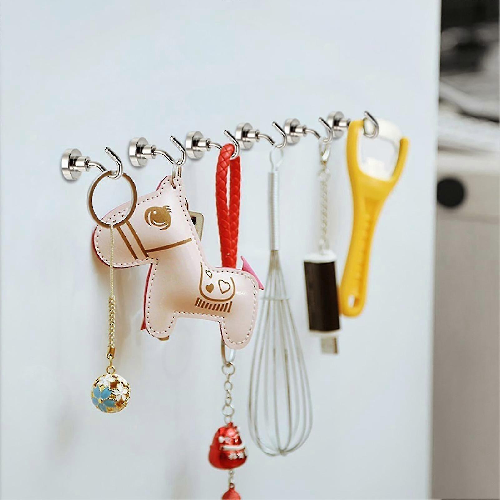 10 Pcs 16mm Hook Sturdy Stable Magnetic Mini Magnetic Hook For Bedroom Kaesi