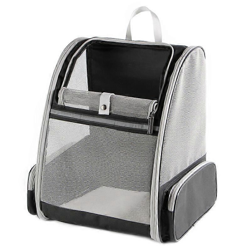 Cat and Dog Backpack for Small and Medium Pets, Breathable Foldable Soft-Sided Kitten and Puppy Travel Bag with Front Opening Mesh Window, Suitable fo