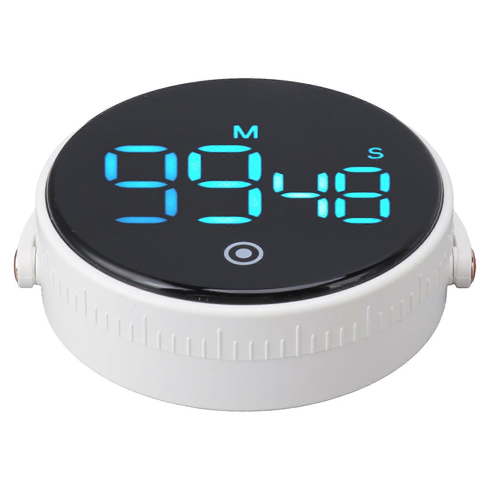 Digital Kitchen Timer Magnetic Large LED Display Countdown Timer for Cooking Classroom Fitness White