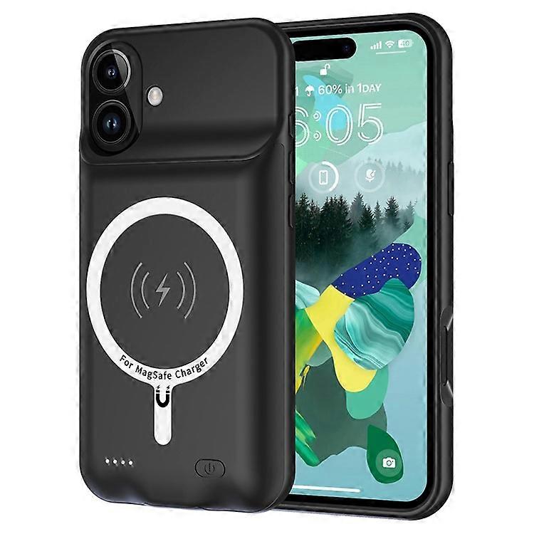 A19 Compatible For iPhone 16 Portable Charger Case 7000mAh Power Bank Compatible with MagSafe