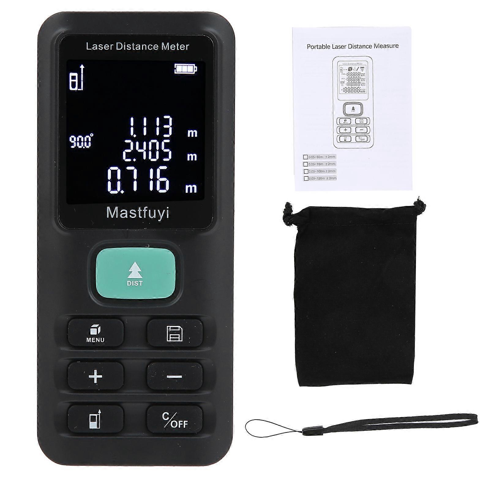 FY899 Laser Range Finder 120m High-Accuracy Infrared Handheld Electronic Distance Meter