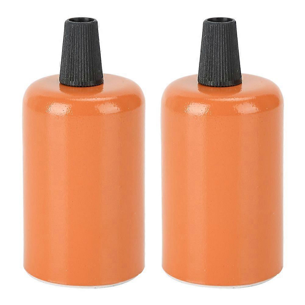 2Pcs Retro Style E27 Ceiling Light Lamp Holder Base DIY Lighting Fitting Light AccessoriesOrange