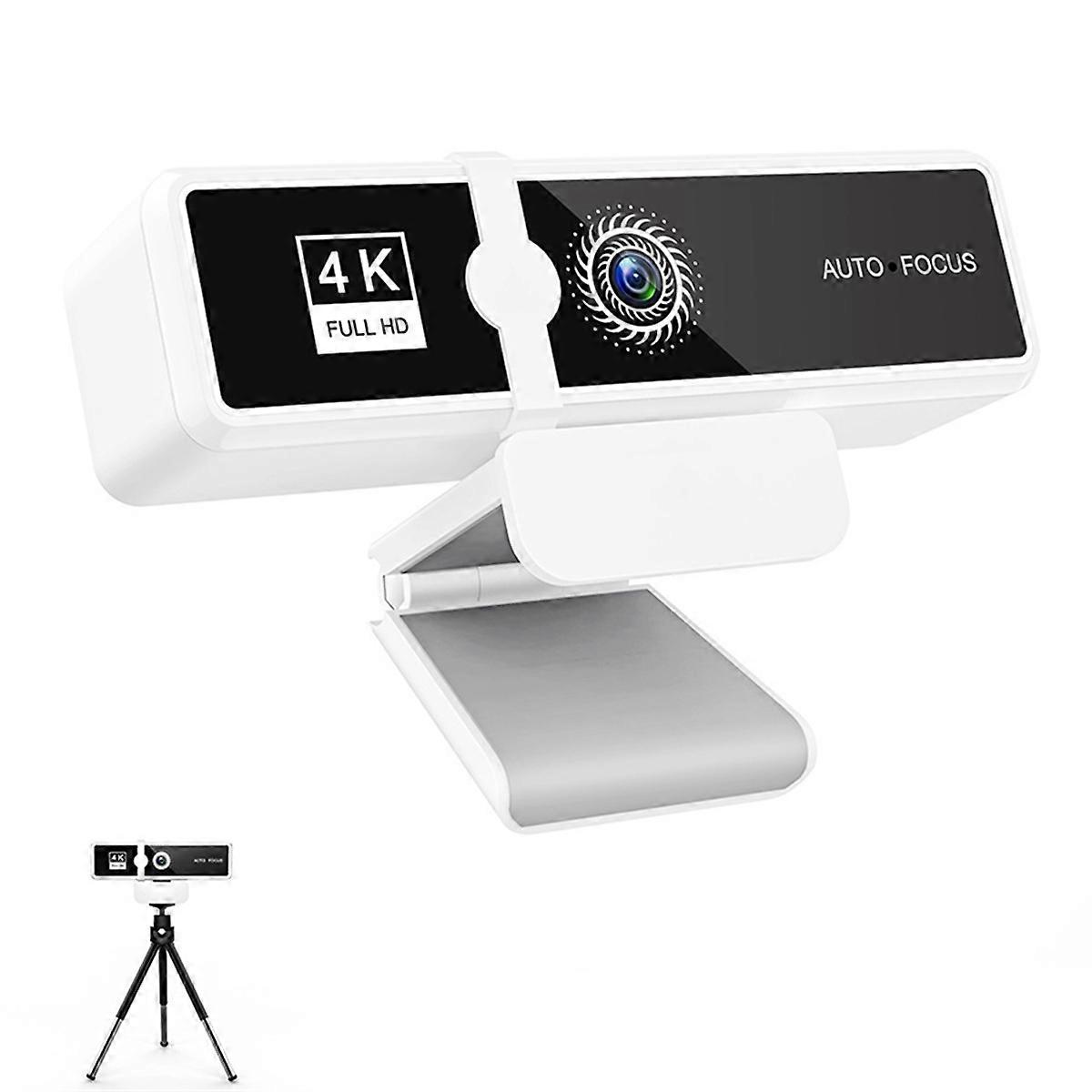 4K High Definition Computer Camera Netwerk Live Broadcast High Definition Videoconferentie USB Camera Wit