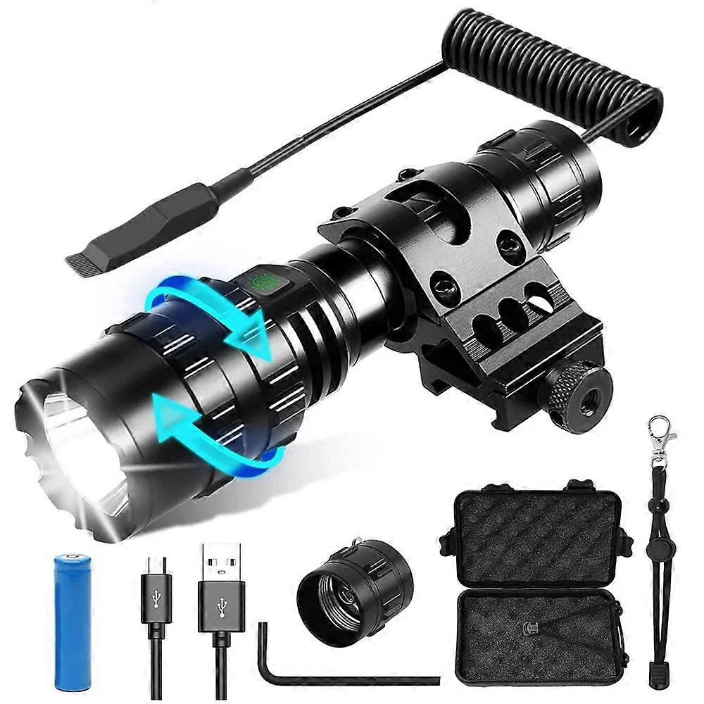 Nneoba 2000 Lumens Zoomable Tactical Flashlight