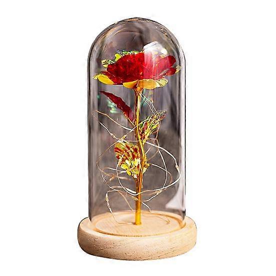 Romantic Everlasting Artificial Flower Eternal Flowers Romance Creative Lamp for Valentine's Day