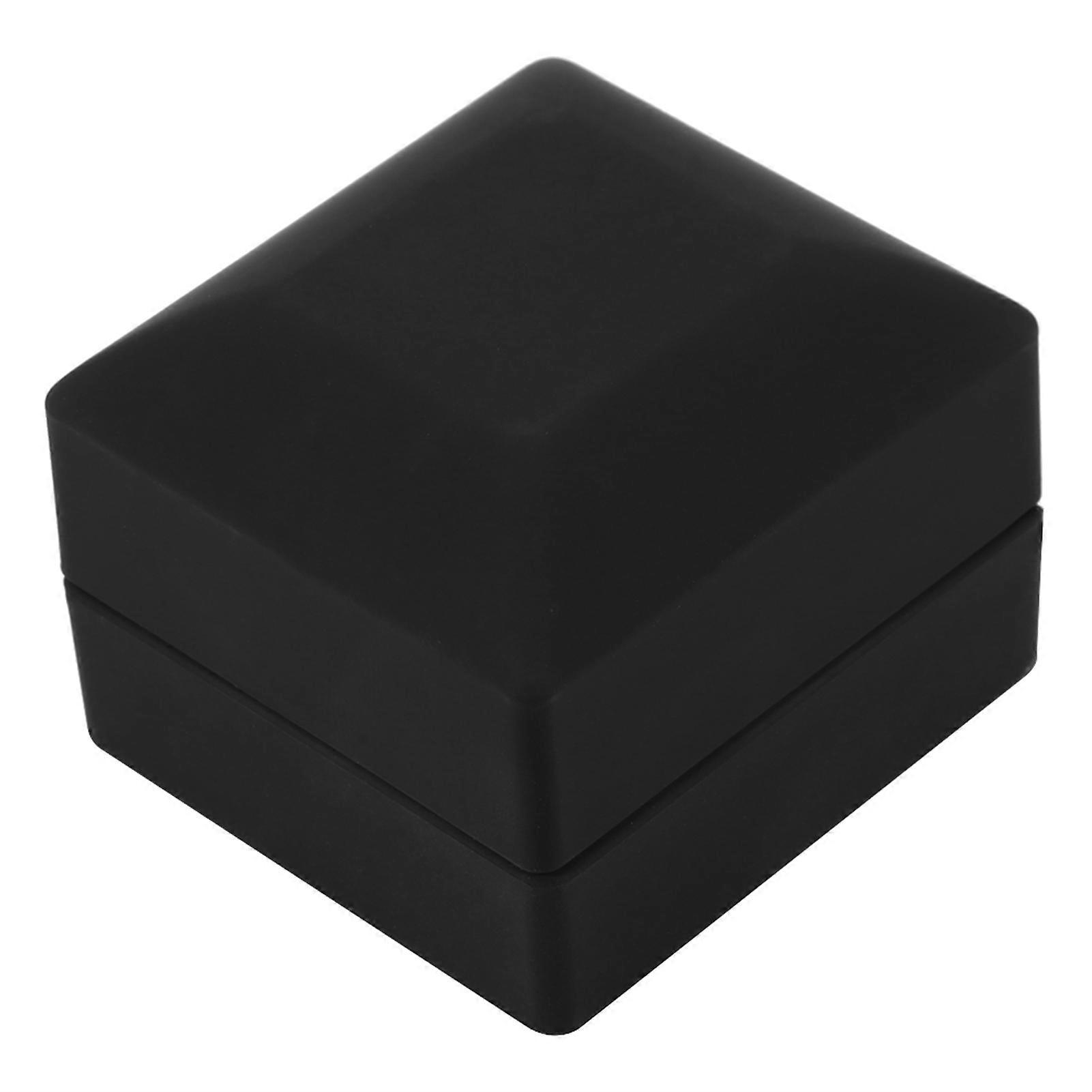 LED Lighted Engagement Ring Display Case - Wedding Jewelry Storage Gift Box (Ring Box)