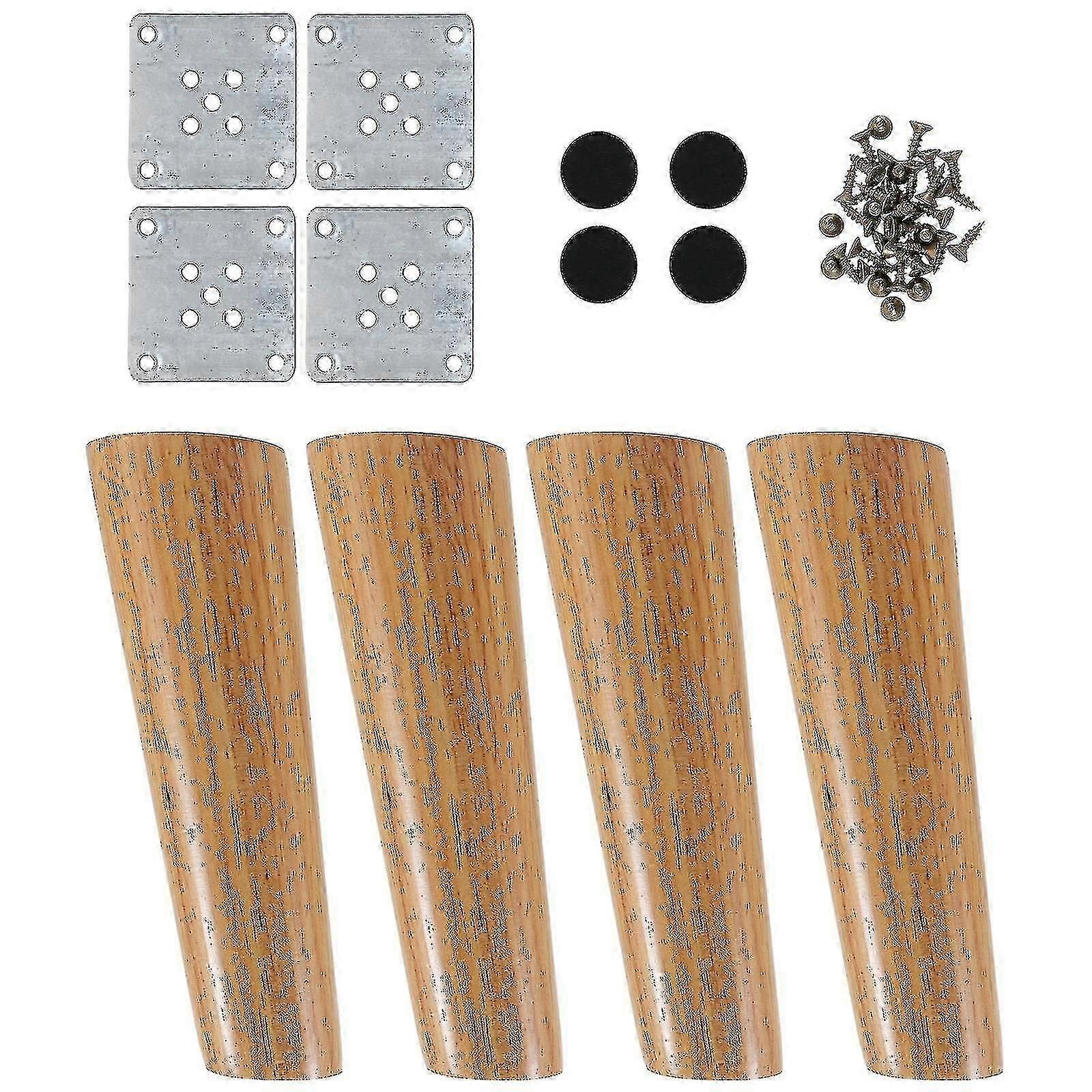 1セットノルディックスタイルテーブルフィート家具脚ソリッドウッドソファキャビネットフット