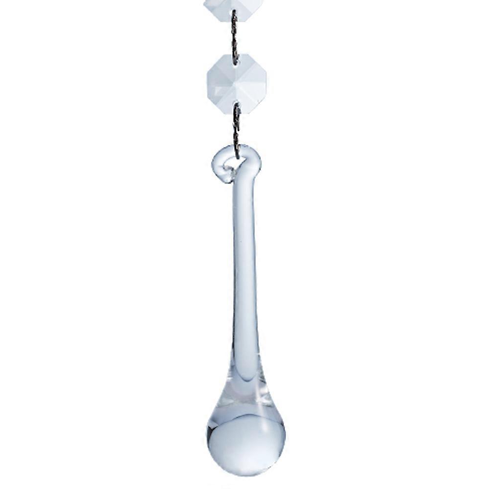 Crystal Raindrop, Octagon Beads, Chandelier Prisms