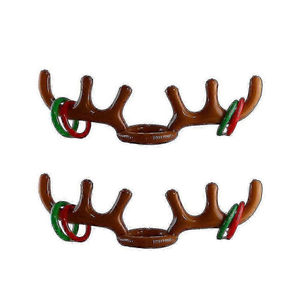 Reindeer Antler Throwing Game, Inflatable Ring Throwing Game, Family