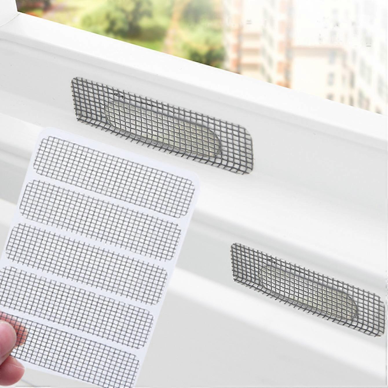 5PCS  Self-adhesive Window Screen Repair Kit, Waterproof Patch For Screen Door Windows