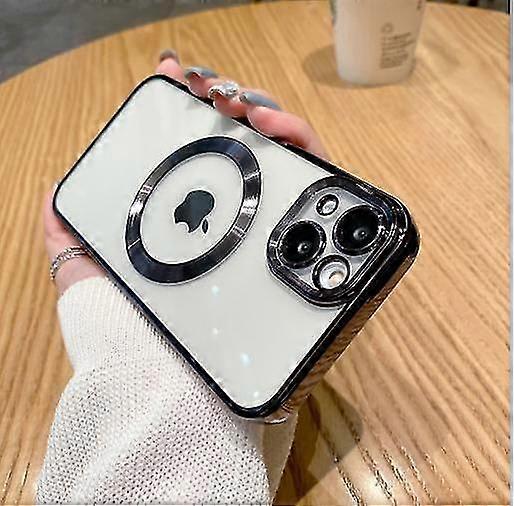 Clear Magnetic Phone Case for iPhone 14 13 12 11 Mini Pro Max Plus with MagSafe