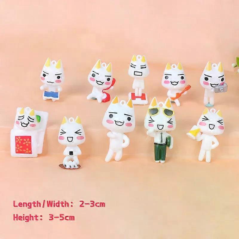 10Pcs Action Figure TORO Anime Lovely Out-of-printed Figure Model Ornament Bulk Toys