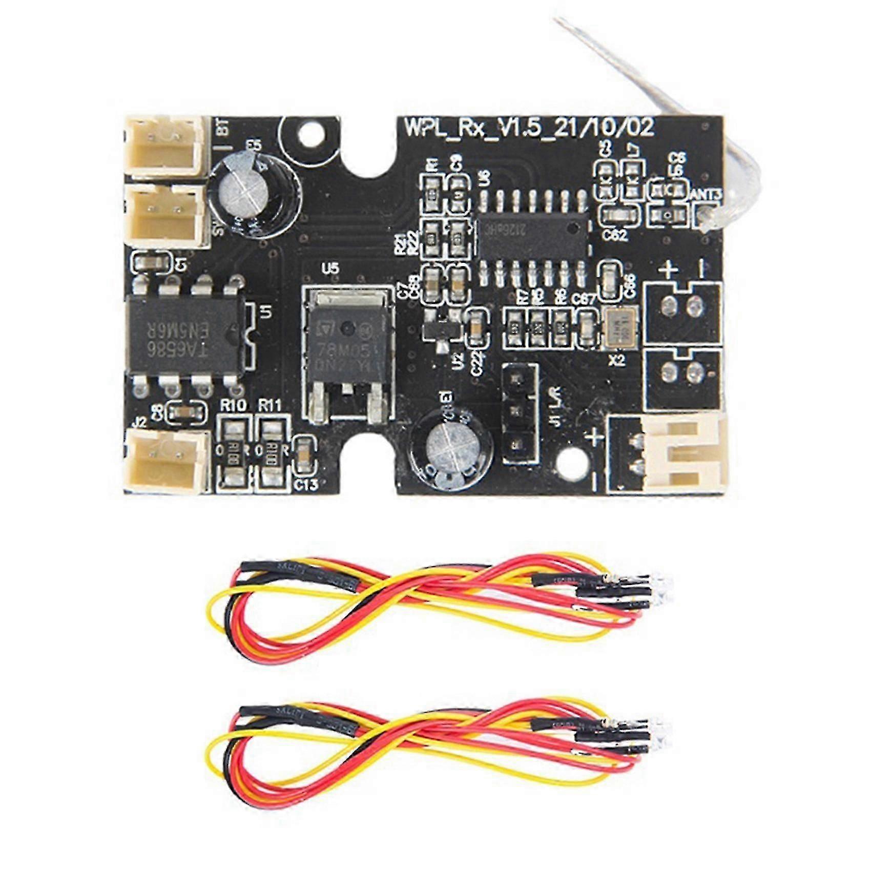 Receiver Circuit Board With Turn Light For Wpl D42 1/10 Rc Drift Car