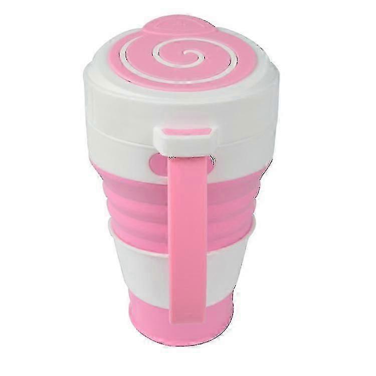 Traveling Folding Cup Straw, Reusable Coffee Cup, Portable And Large Capacity 450ml, Suitable For Office, Camping, Home Office