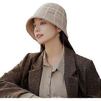 Women Fashion Fisherman Hat Winter Warm Vintage Bucket Hat Outdoor Casual Fisherman Cap