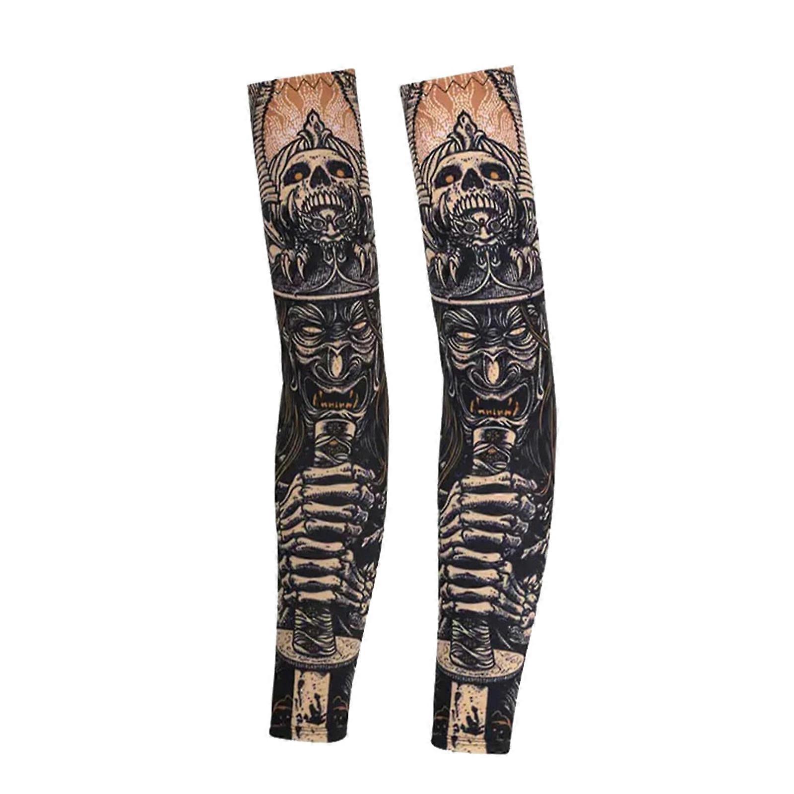 Cool Bold Bull Tattoo Arm Sleeves - Size Large